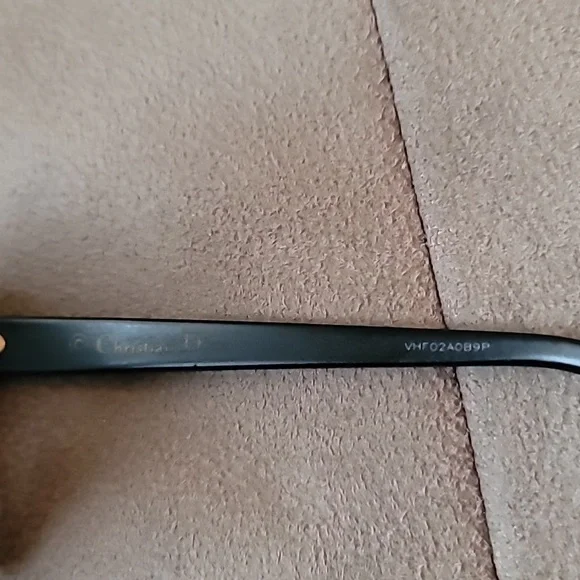 Vintage Christian Dior Elyse Black Square Abstract Sunglasses - Picture 3 of 7